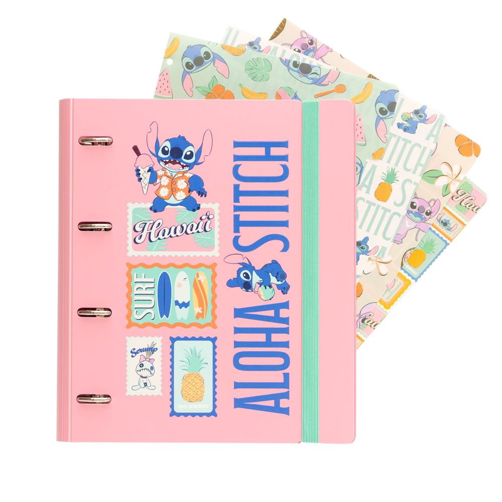 Grupo Erik Disney Lilo & Stitch - Polypropylene 4ring Ring binder - Multicolours